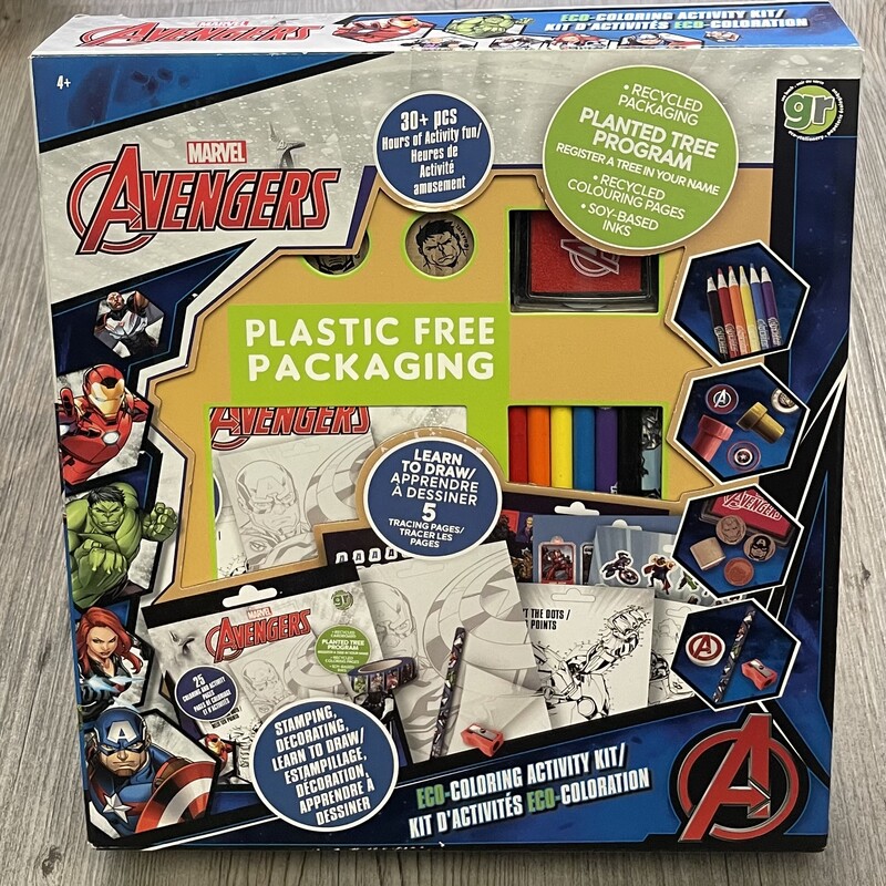 Green Avengers Colouring Activity Kit
Multi, Size: 4Y
NEW!