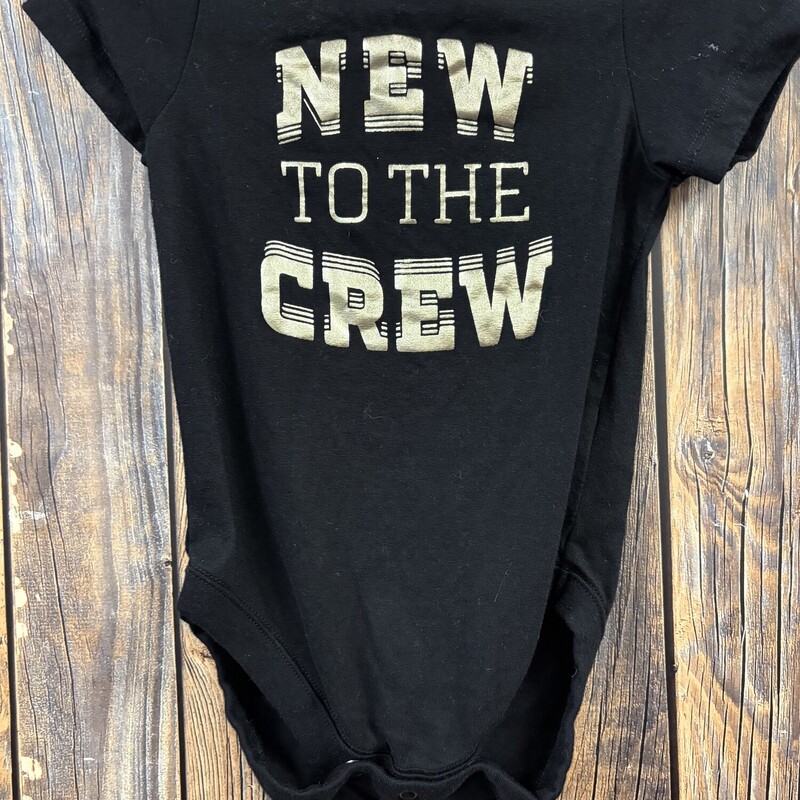 New To The Crew Onsie, Size: 12/18 Mont