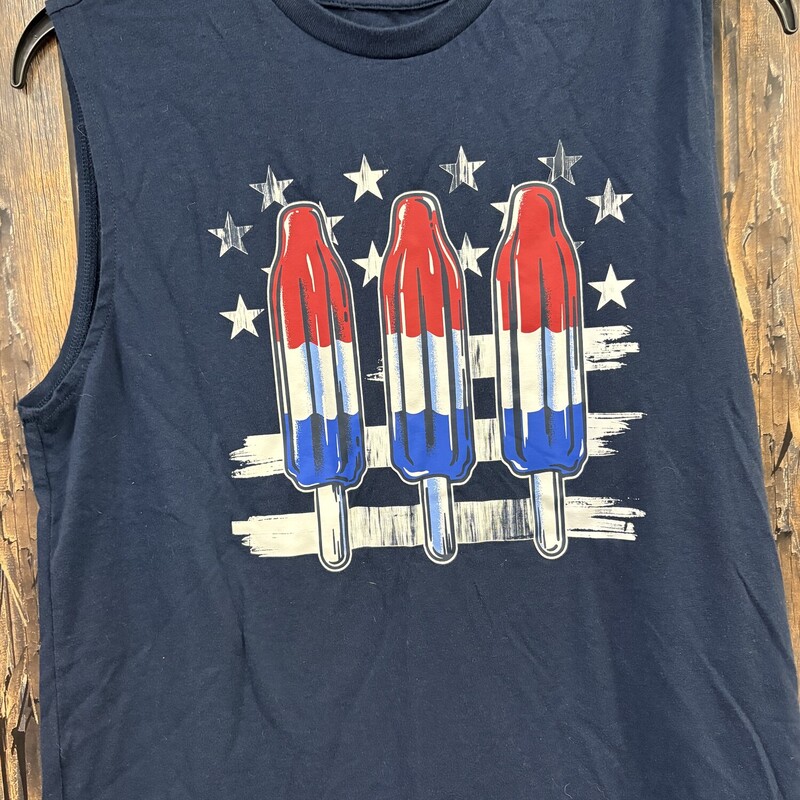 Blue Tank With Pops, Size: 18