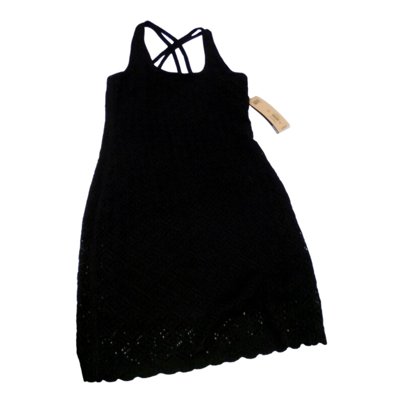 Dress: Black Knitted