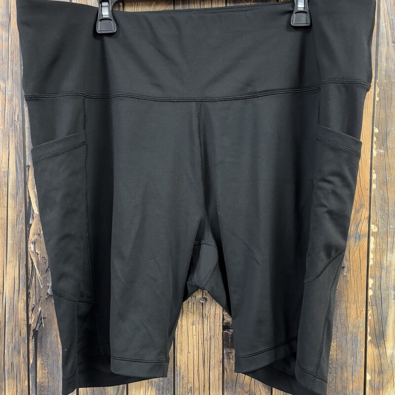 Velocity Black Biker Shor