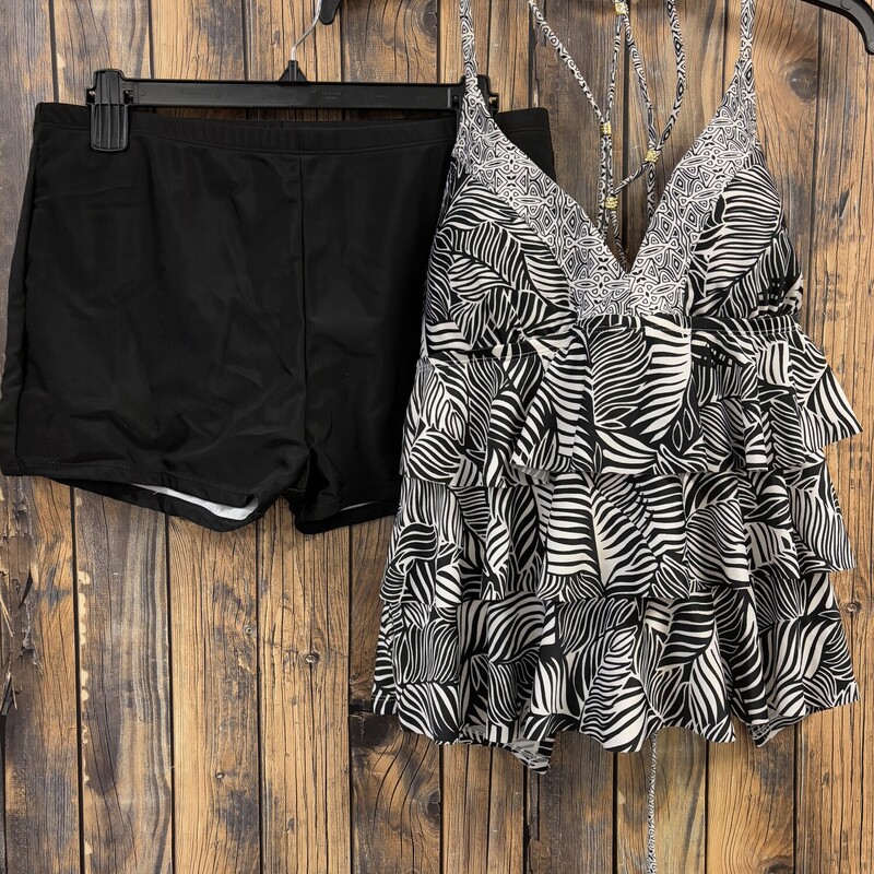 Black Short Swim Set, Size: XL