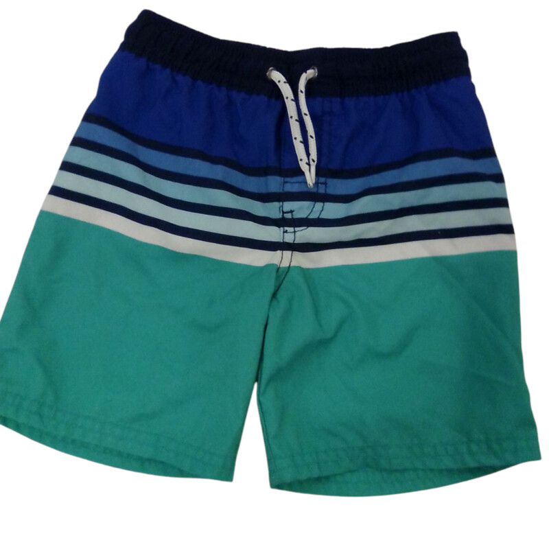 Swim Shorts: Blue Stripes