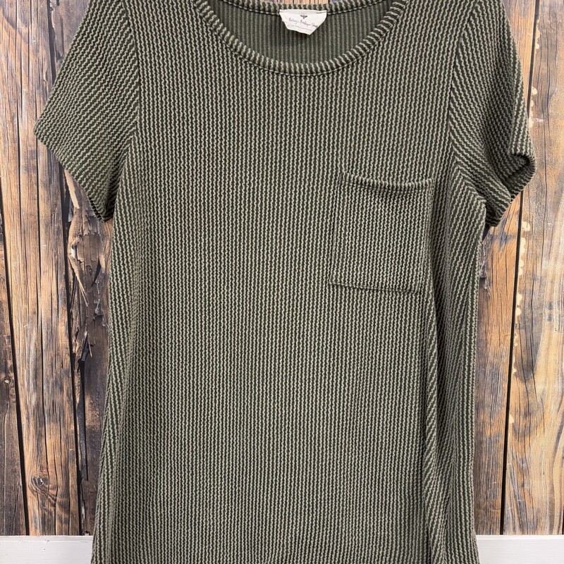 Sage Green Ribbed Top, Size: S/M