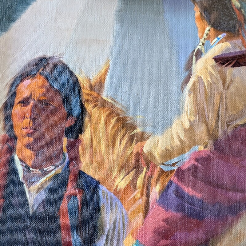 Encampment - Stan Davis, Oil, Size: 40 X 48
Signed on lower left