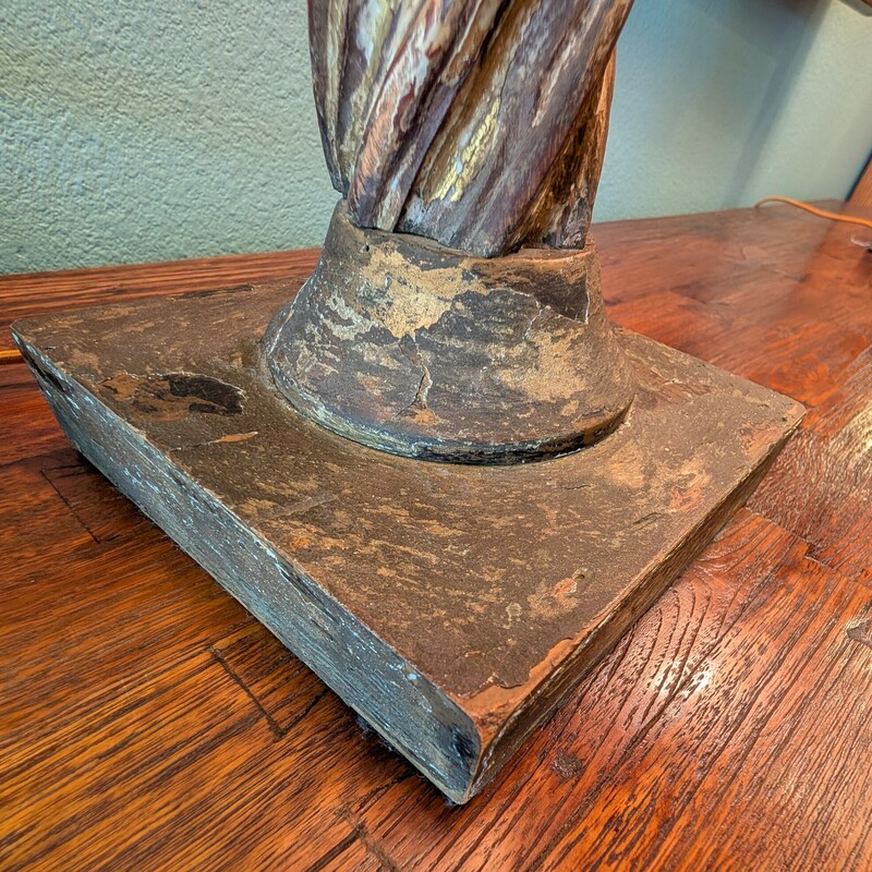Ecclesiastical Table Lamp, Wood, Set Of 2<br />
20 x 45h
