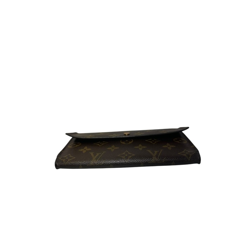 Louis Vuitton Monogram Wallet

Date Code:MB0011

Dimensions: 7 L x 5 H inches

In very good condition. Some minor puckering of the canvas.

Does not come with original dust bag or box.