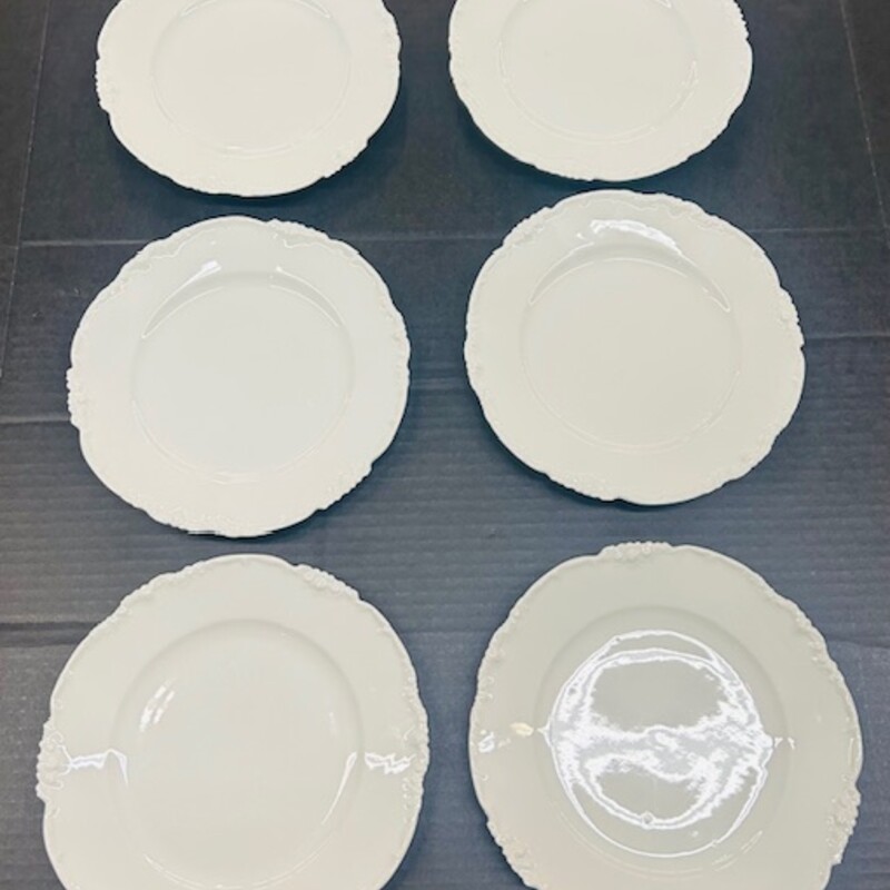 6 Limoges Salad Plates