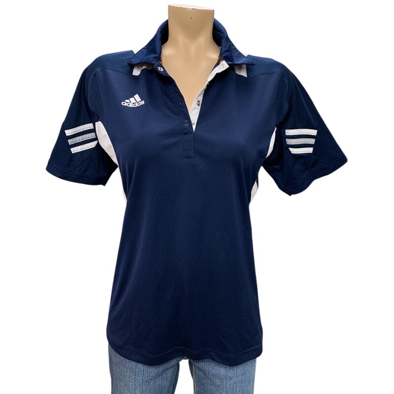 Adidas, Nvy/whit, Size: M