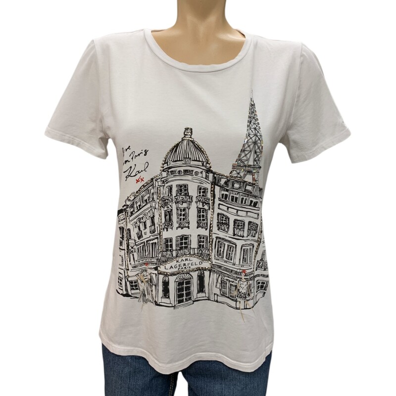 Karl Lagerfeld Shirt, White, Size: S
