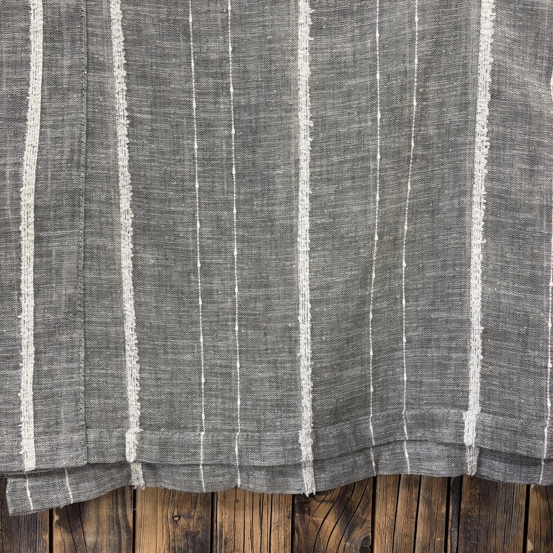 4 Grey Curtain Panels, Size: 38x84
