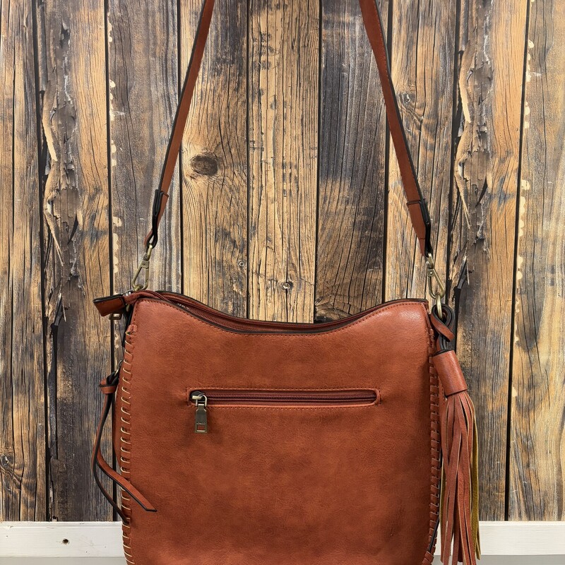 Larger Rust Tassle Purse