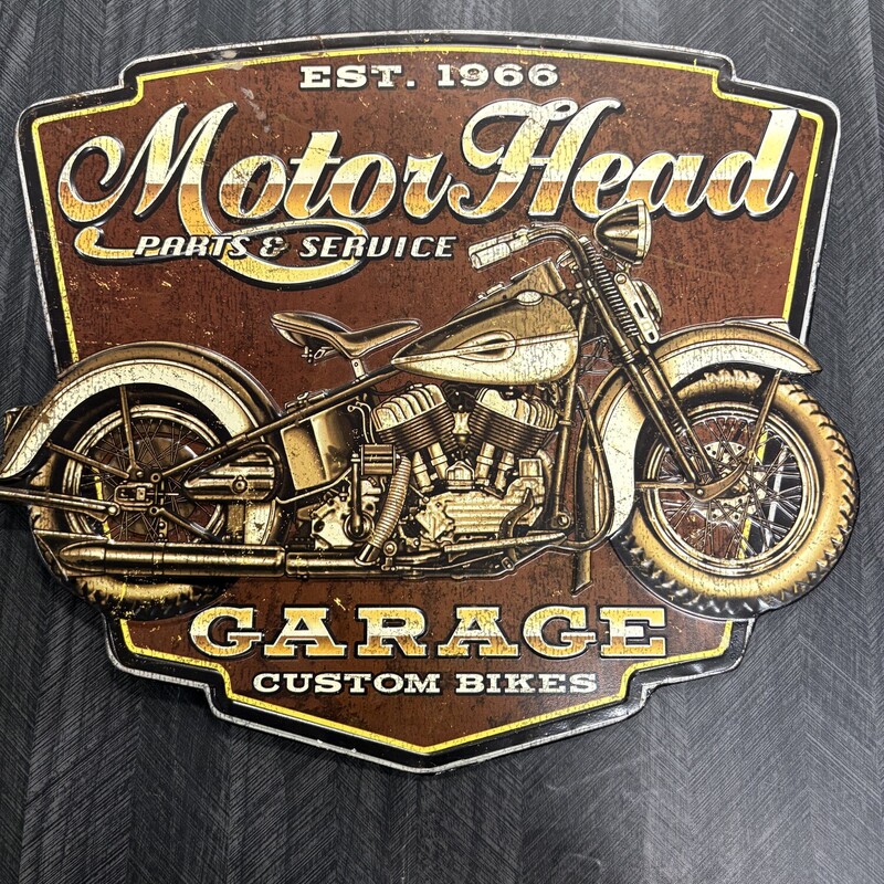 Metal Motorhead Sign