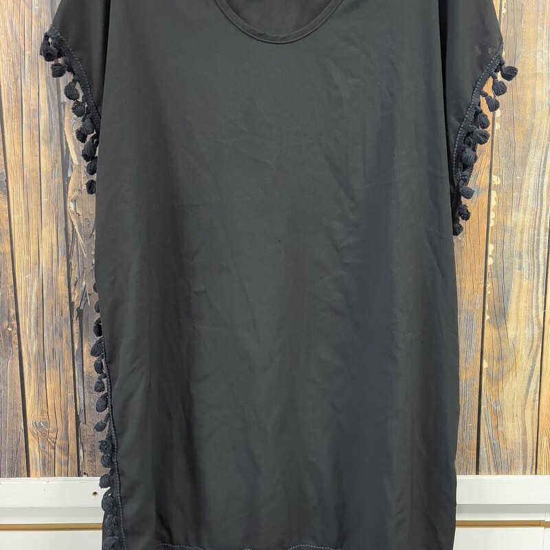 Black Pom Cover-Up, Size: L
