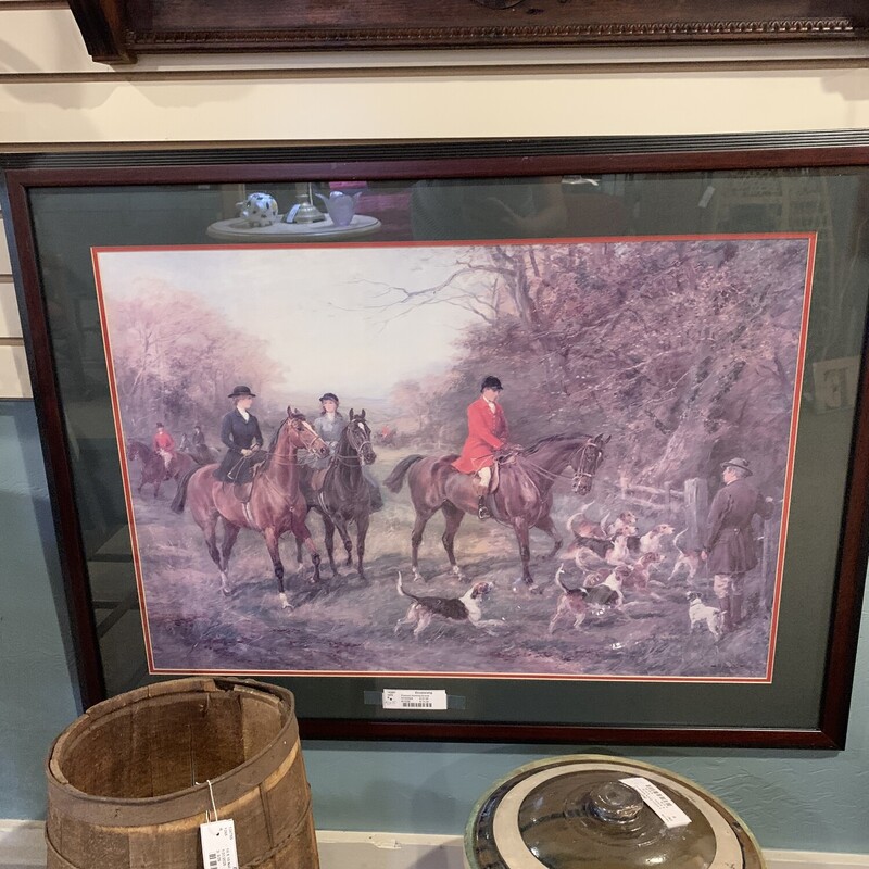 Framed Hunting Scene