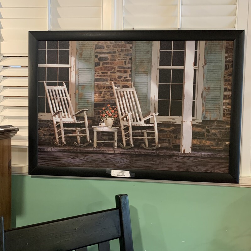Porch Scene Ptng/Blk Fram