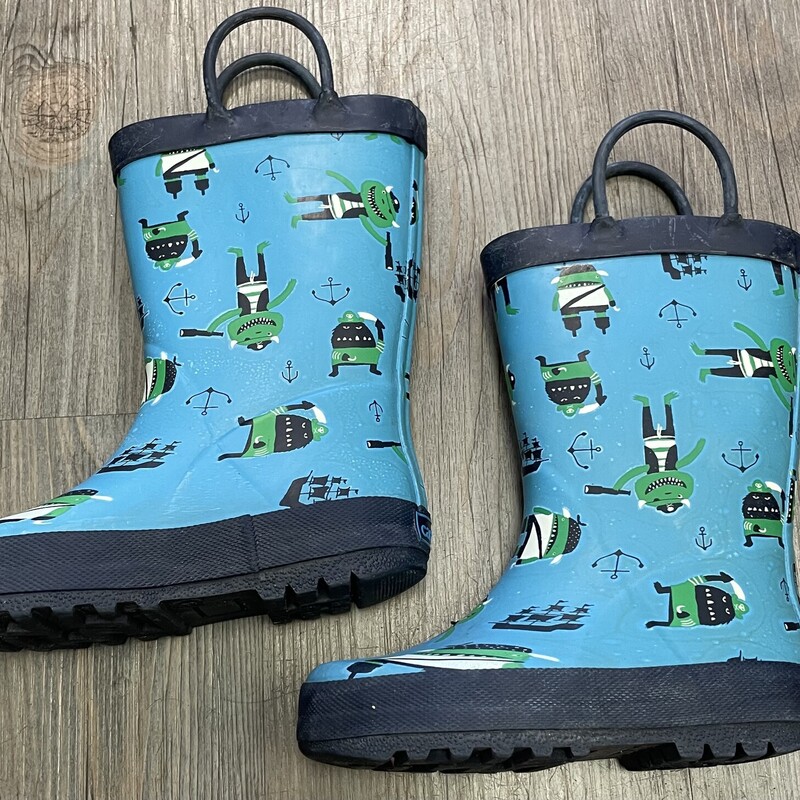 Carters Rain Boots, Blue, Size: 8T