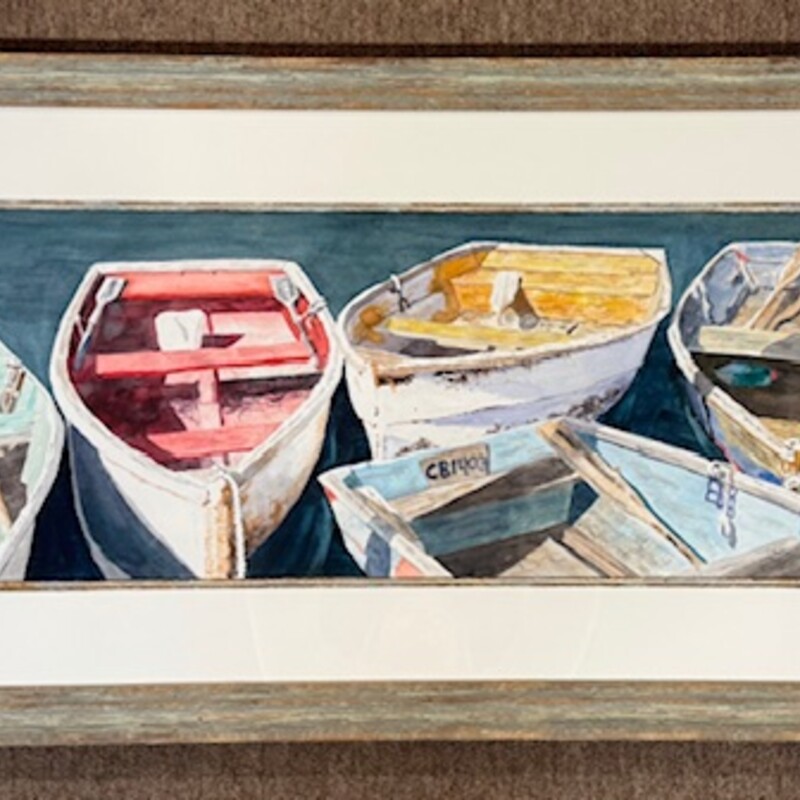 Watercolor Paddle Boats