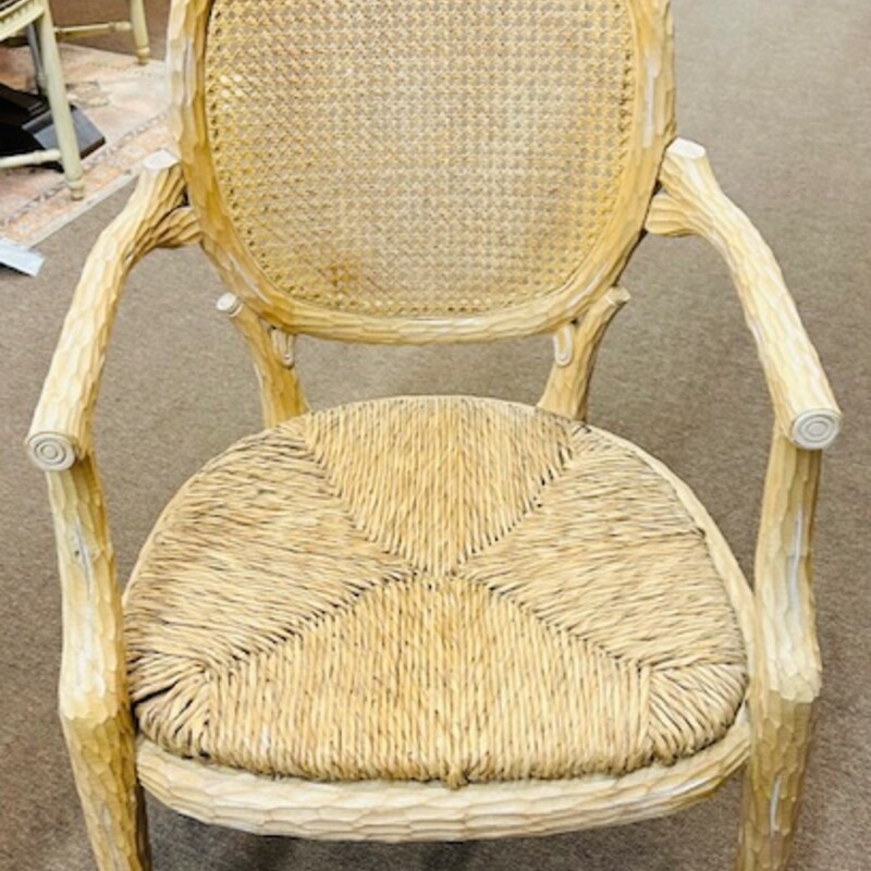 Faux Twig Bois Cane Chair