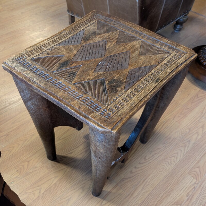Ashanti Aftrican Stool, Carved, 19th century
17 x 16 x 20h