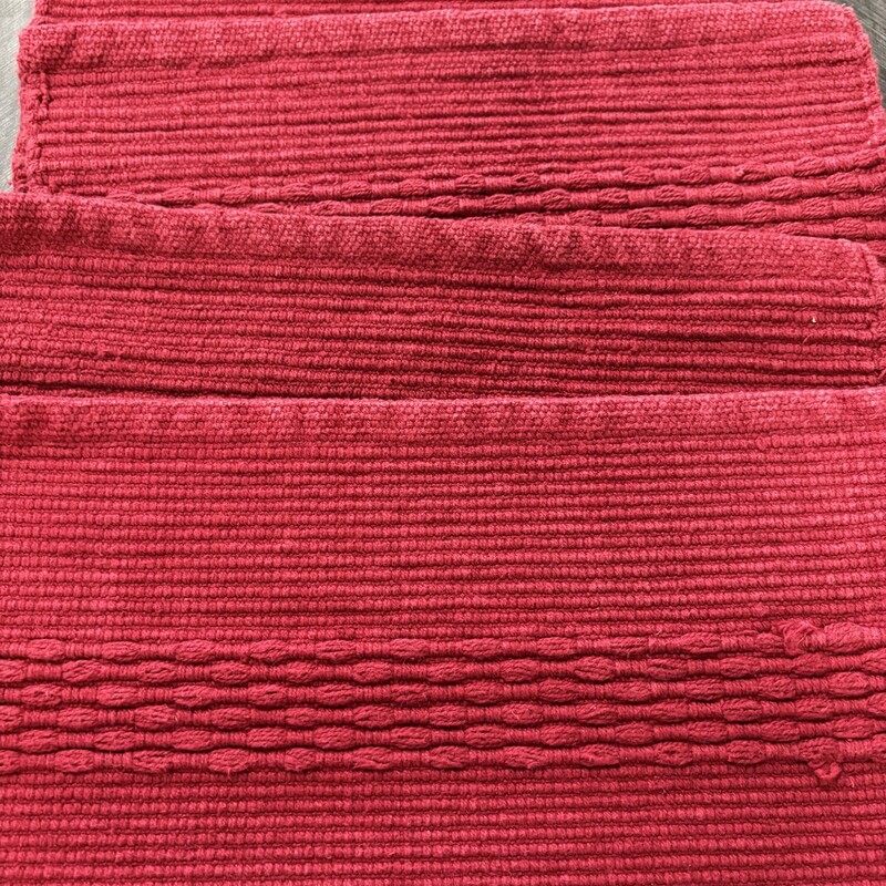 4 Maroon Placemats