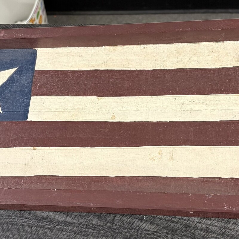 Wood Flag Sign