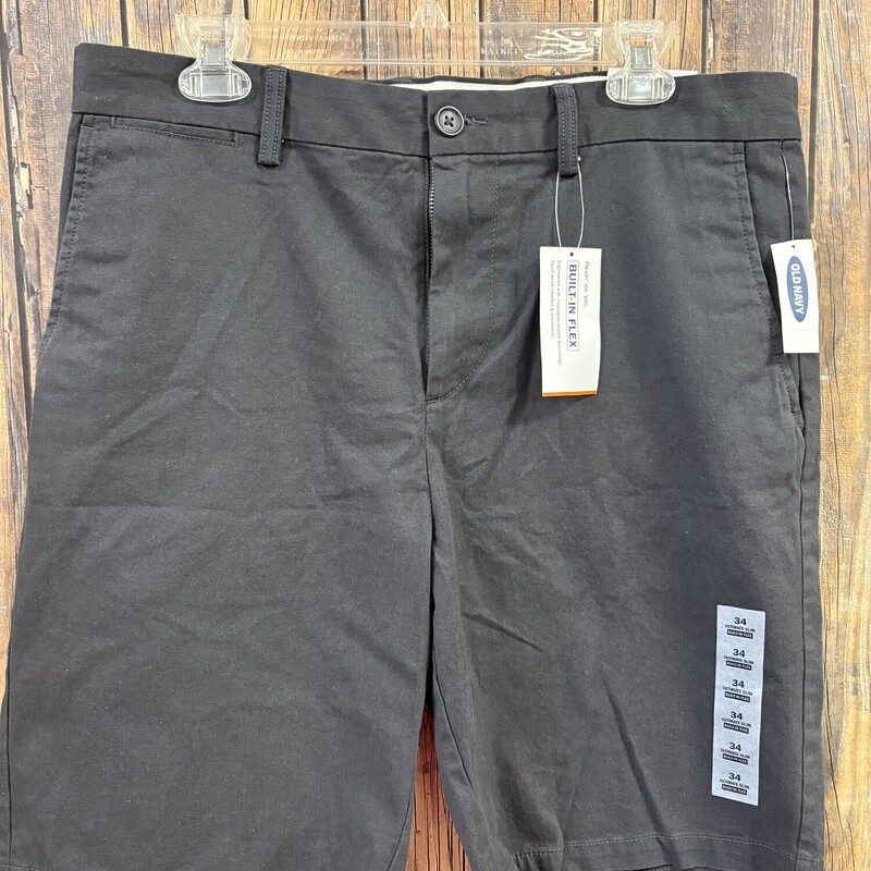 Nwt Gray Oild Navy Shorts, Size: 34