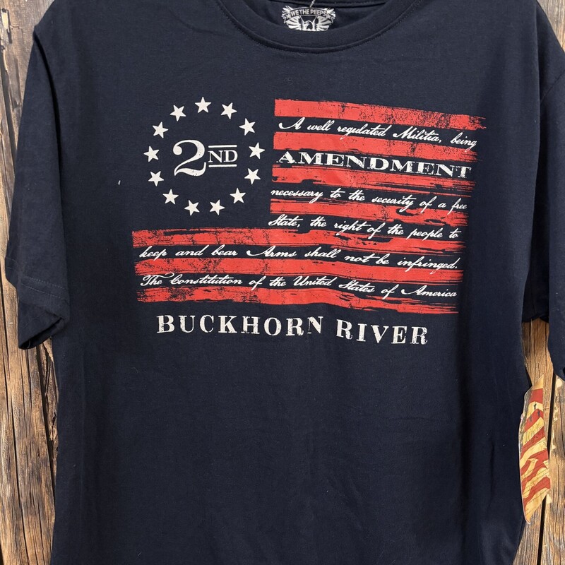 Nwt Blue Buckhorn Tee, Size: Med