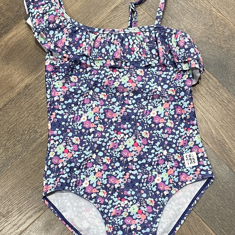 Color Kids Bathing Suit, Blue Floral, Size: 6Y
NEW