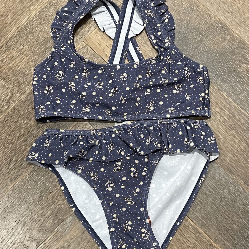Color Kids Bathing Suit 2pc, Floral, Size: 6Y