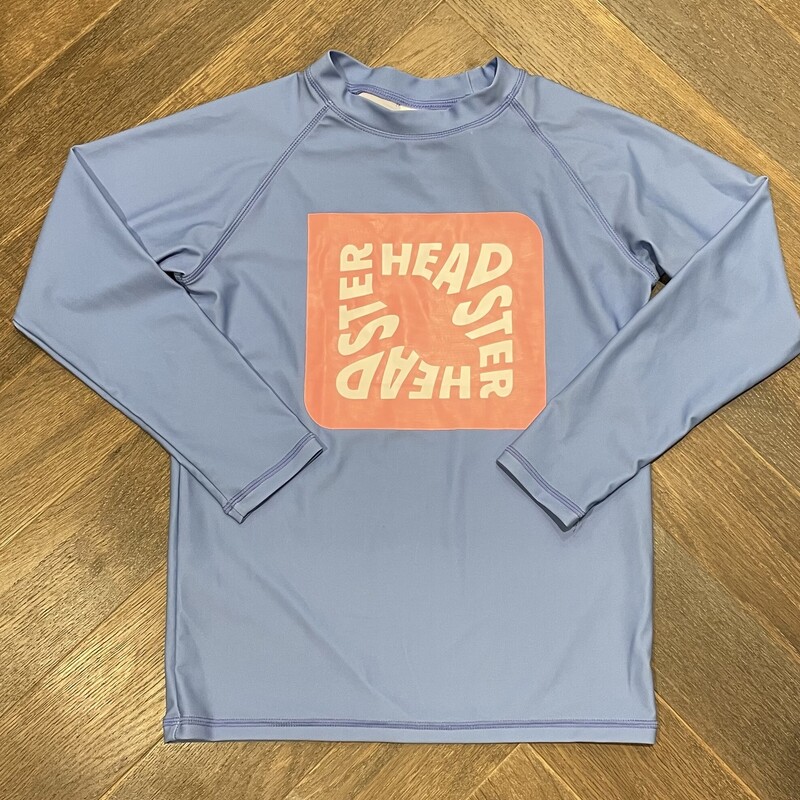 Headster Rash Gurad, Blue/Pink, Size: 8Y