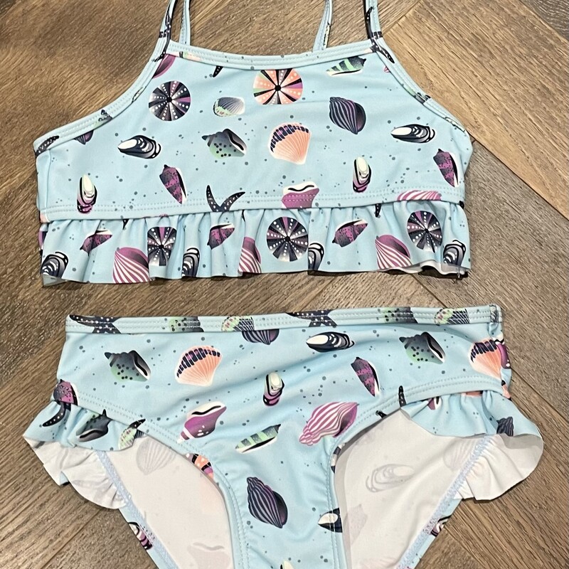 Color Kids Bathing Suit 2pc,seashell, Size: 6Y