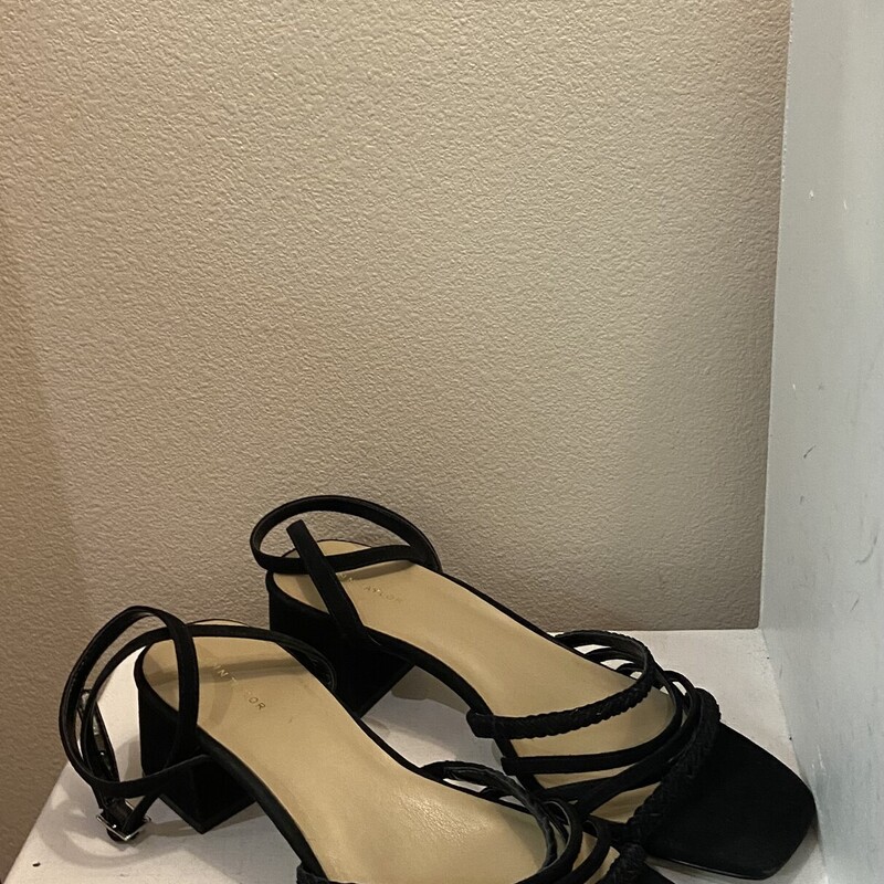 Blk Suede Strappy Sandal
Black
Size: 8.5 R $115