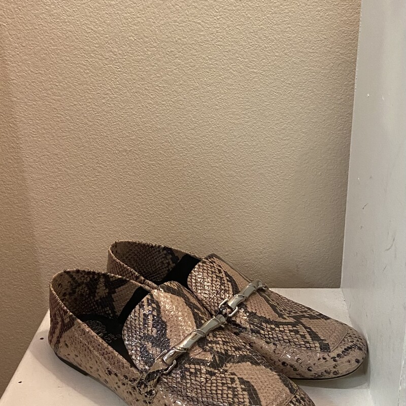 Tan/gry Snake Loafer