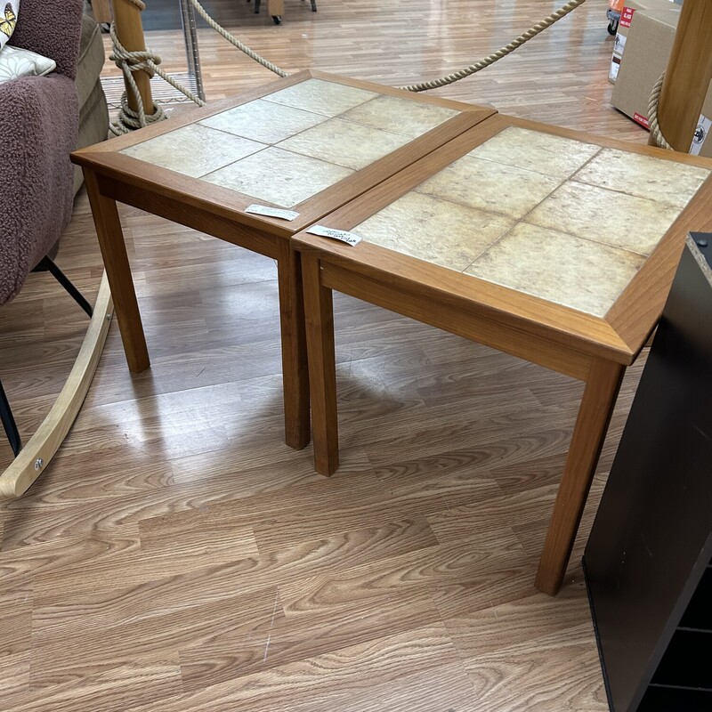 2pc Danish Teak End Table