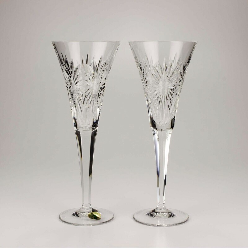 Set of 2 Waterford Millennium Health Champagne Flutes
Clear
Size: 3.5 x 9H