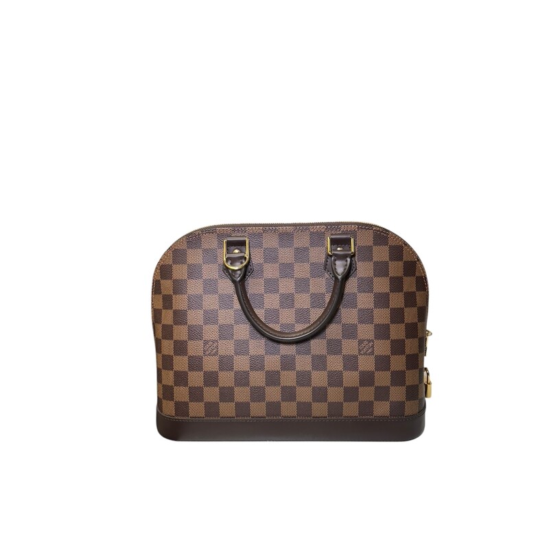 Louis Vuitton Alma Damier Ebene PM With Lock & keys

Date Code: Microchip

Dimensions: 12.6 W x 9.8 L x 6.3D inches

In excellent condition. Like New

Comes with original box. No dust bag.