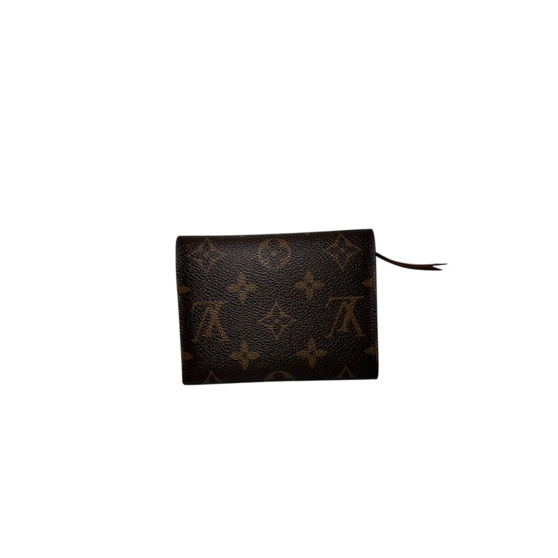Louis Vuitton Victorine Wallet Monogram<br />
<br />
Date Code: Chipped<br />
<br />
Dimensions:<br />
4.7 x 3.7 x 1 inches<br />
(Length x Height x Width)<br />
<br />
In excellent condition. New<br />
<br />
COmes with original dust bag. No box.