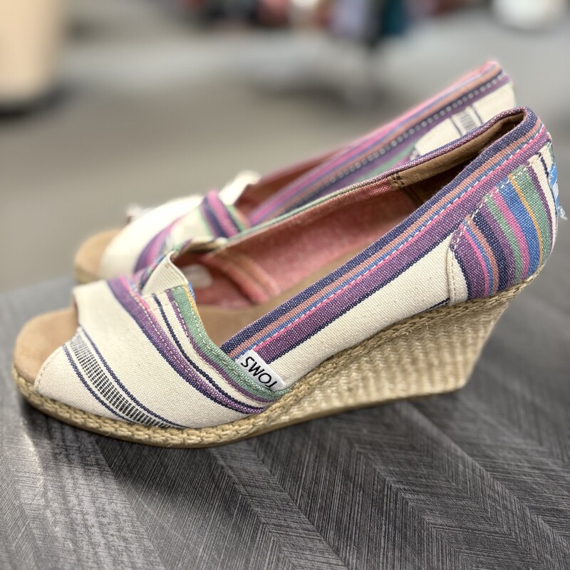 Toms Colorful Shoes, Size: 7.5