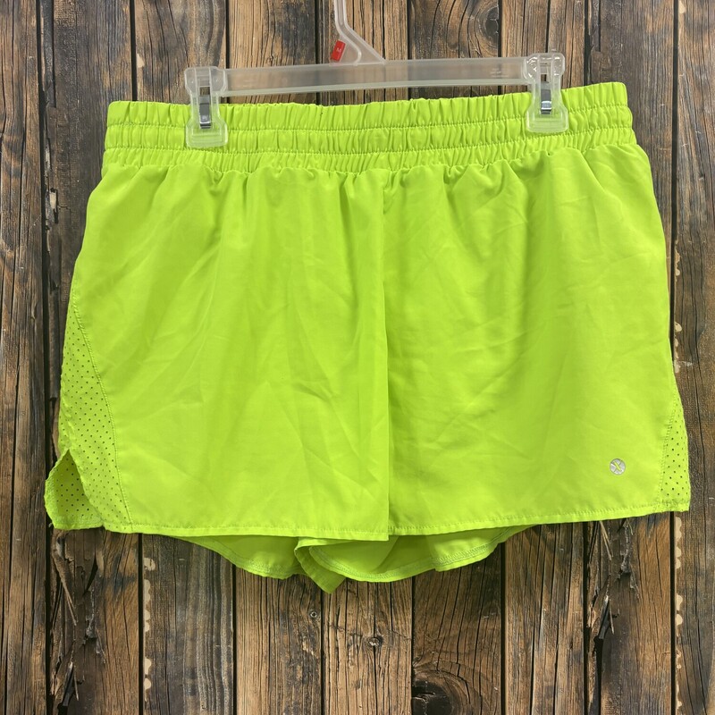Neon Green Shorts, Size: Large