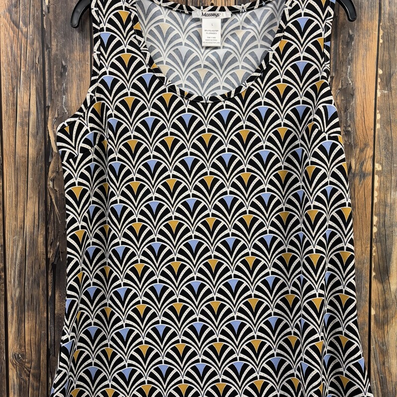 Black & Yellow Tank, Size: L
