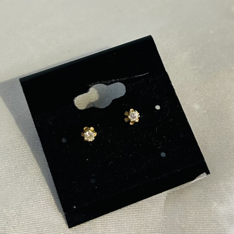 14K Diamond Micro Studs