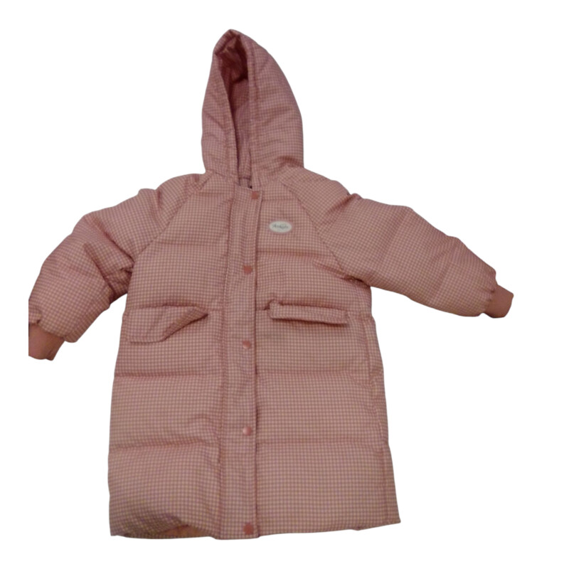 Coat: Pink/white Gingham