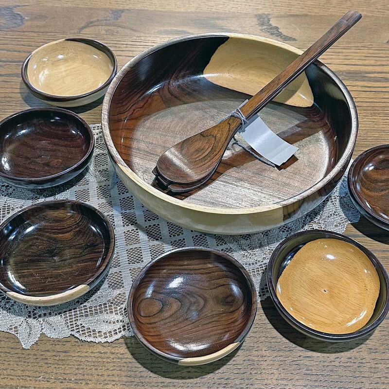 Handmade Wooden Salad Set