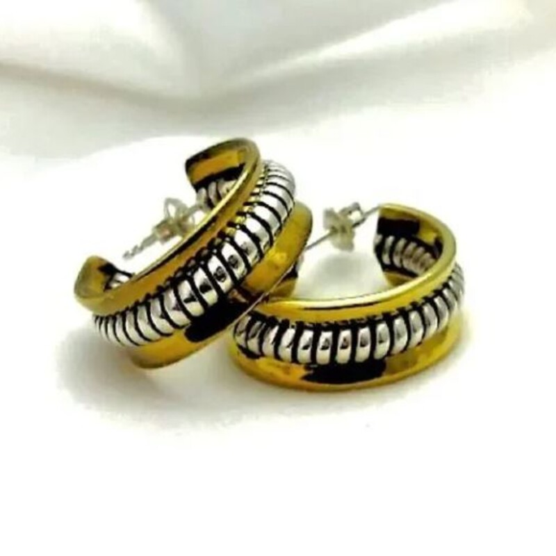 925 Silpada TwoTone Hoops