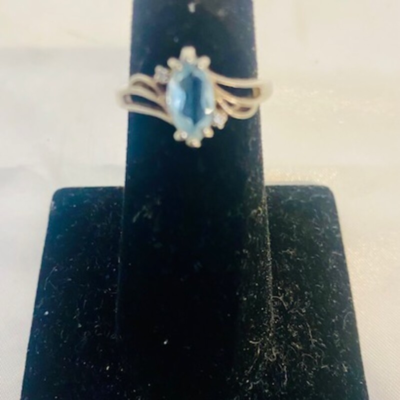 925 Blue Topaz Ring