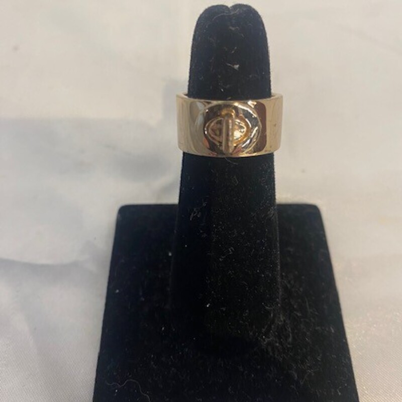 Coach 2Tone Turnlock Ring