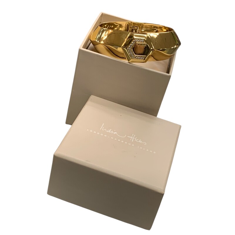 India Hicks Bangle, Gold, Size: None