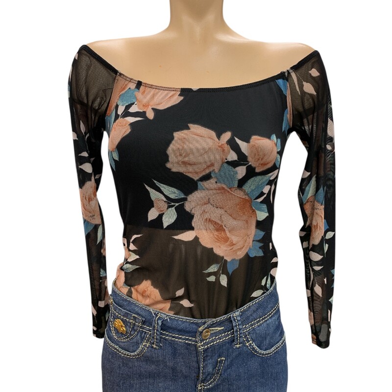 Guess Bodysuit, Blk/pnk, Size: M