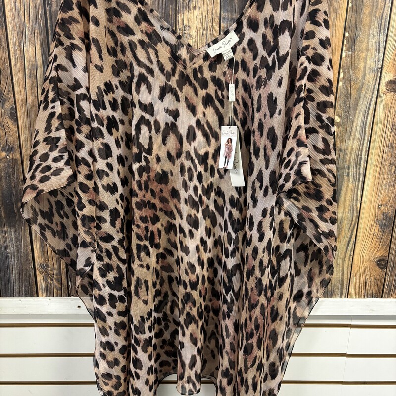 NWT Animal Print Cover Up, Size: OS